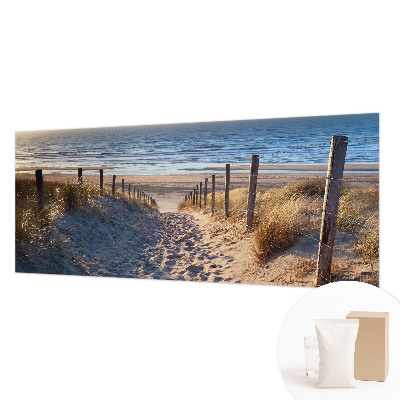 Fotobehang op maat met een strandpad-motief