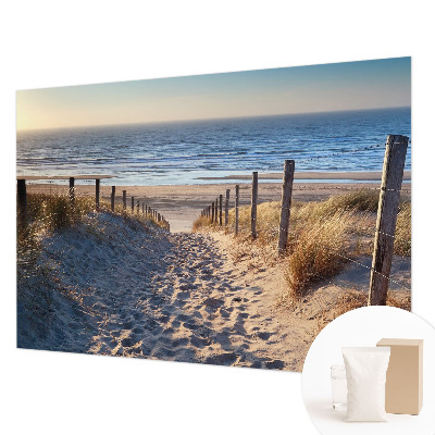 Fotobehang op maat met een strandpad-motief