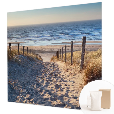 Fotobehang op maat met een strandpad-motief