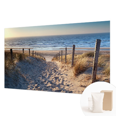Fotobehang op maat met een strandpad-motief