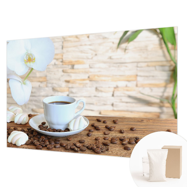 Foto behang op maat Bloemige ontspanning