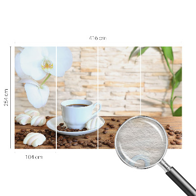 Foto behang op maat Bloemige ontspanning