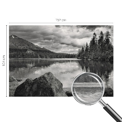 Naadloos fotobehang met een bergpanorama