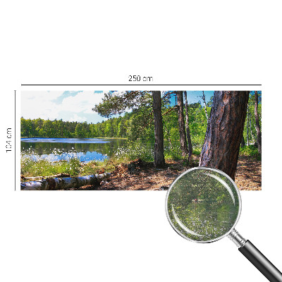 Fotobehang naadloos met een boslandschap als motief