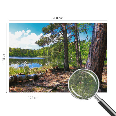 Fotobehang naadloos met een boslandschap als motief
