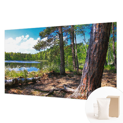 Fotobehang naadloos met een boslandschap als motief