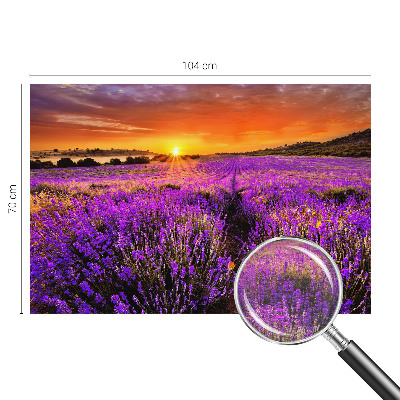 Fotobehang op maat Lavendelzonsondergang