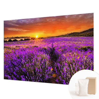 Fotobehang op maat Lavendelzonsondergang