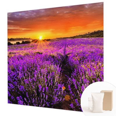 Fotobehang op maat Lavendelzonsondergang
