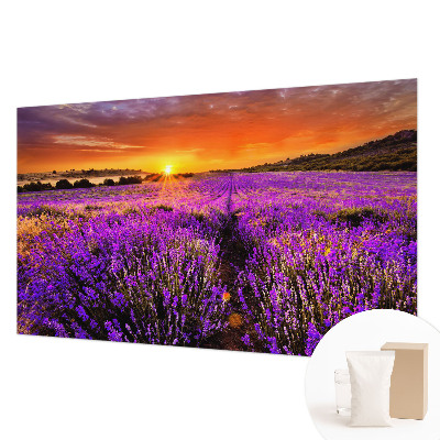 Fotobehang op maat Lavendelzonsondergang
