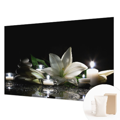 Fotobehang voor de slaapkamer met een ontspannende scène