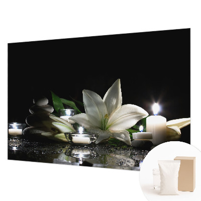 Fotobehang voor de slaapkamer met een ontspannende scène