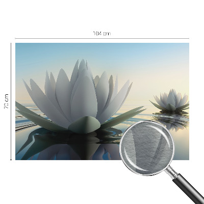 Fotobehang voor de woonkamer Waterlelies