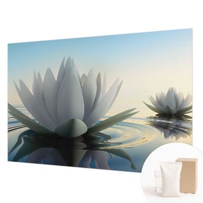 Fotobehang voor de woonkamer Waterlelies
