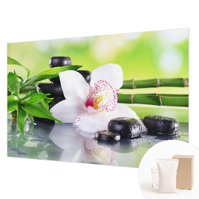 Modern fotobehang voor de woonkamer met een rustig natuureffect