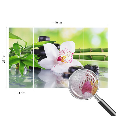 Modern fotobehang voor de woonkamer met een rustig natuureffect