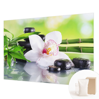 Modern fotobehang voor de woonkamer met een rustig natuureffect