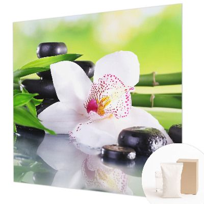 Modern fotobehang voor de woonkamer met een rustig natuureffect