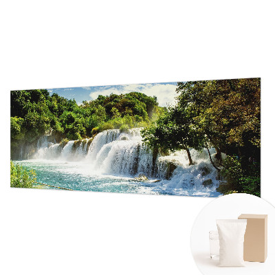 Premium fotobehang met een afbeelding van een prachtige waterval