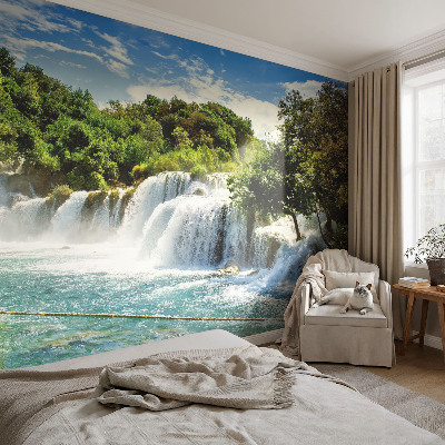 Premium fotobehang Een prachtige waterval