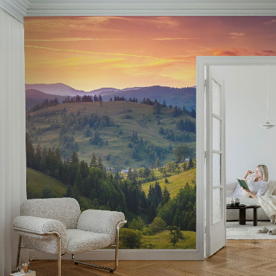 Sfeervol fotobehang Berglandschap