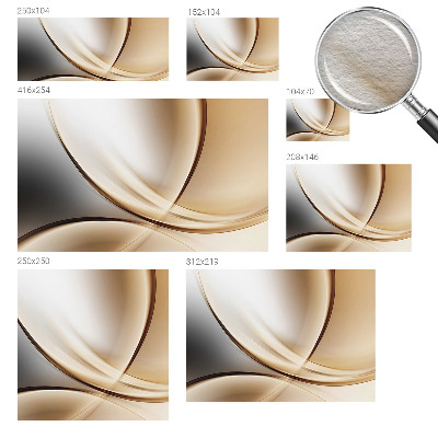 Uniek fotobehang Afgeronde lijnen