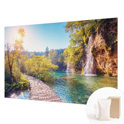 Groot fotobehang met een natuurlijk landschap
