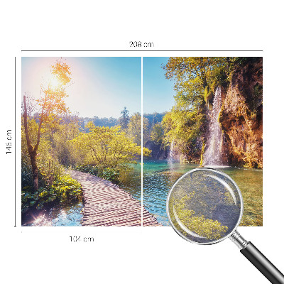 Groot fotobehang met een natuurlijk landschap