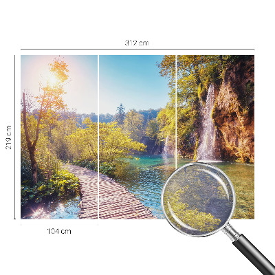 Groot fotobehang met een natuurlijk landschap