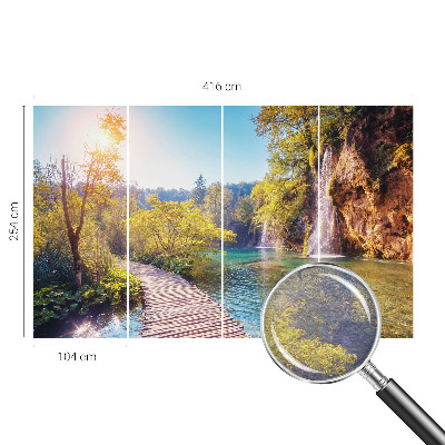 Groot fotobehang met een natuurlijk landschap
