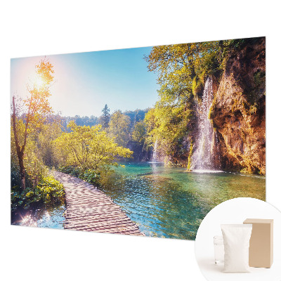 Groot fotobehang met een natuurlijk landschap