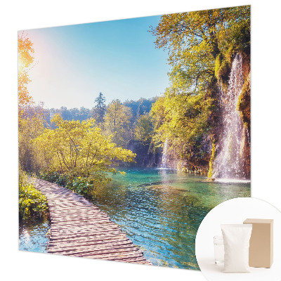 Groot fotobehang met een natuurlijk landschap