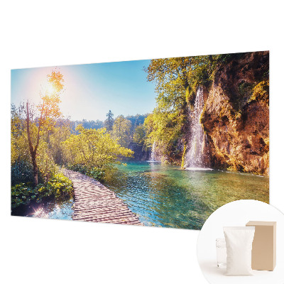 Groot fotobehang met een natuurlijk landschap