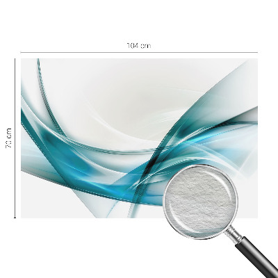 Vlies fotobehang met een patroon van blauwe golven