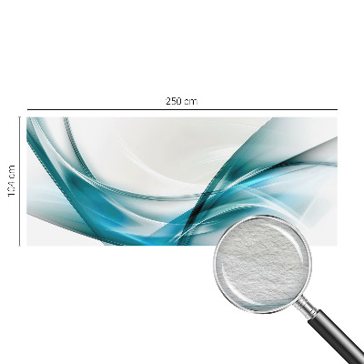 Vlies fotobehang met een patroon van blauwe golven