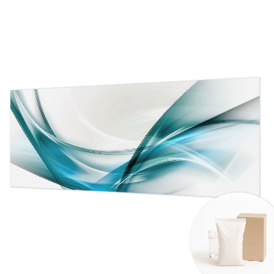 Vlies fotobehang met een patroon van blauwe golven