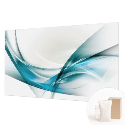 Vlies fotobehang met een patroon van blauwe golven