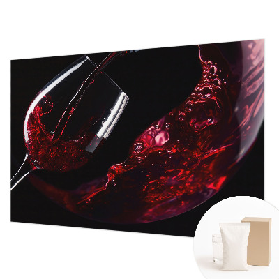 Muurbehang in de kleur rode wijn
