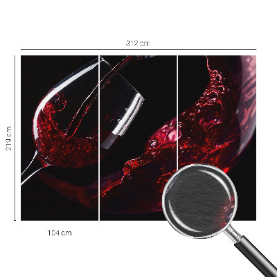 Muur behang Rode wijn