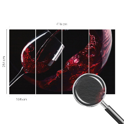 Muur behang Rode wijn