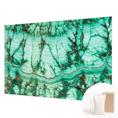 Vlies fotobehang op maat met groene patronen