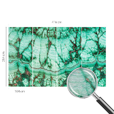 Vlies fotobehang op maat Groene patronen