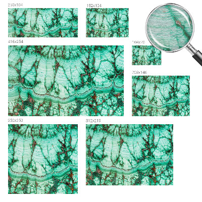 Vlies fotobehang op maat Groene patronen