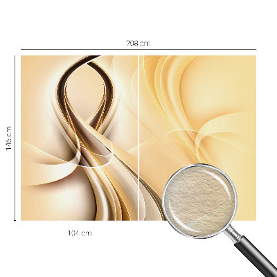 Fotobehang met golvende lijnen als patroon