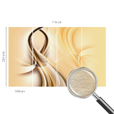 Fotobehang met golvende lijnen als patroon