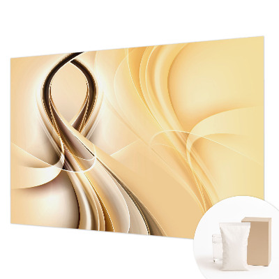 Fotobehang met golvende lijnen als patroon