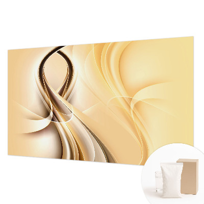 Fotobehang met golvende lijnen als patroon