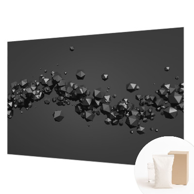 Fotobehang slaapkamer met zwartige vlekken