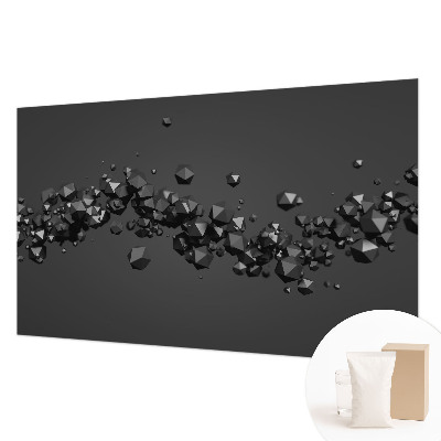 Fotobehang slaapkamer met zwartige vlekken