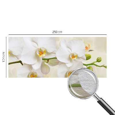 Fotobehang voor de slaapkamer met een bloemenpracht-ontwerp